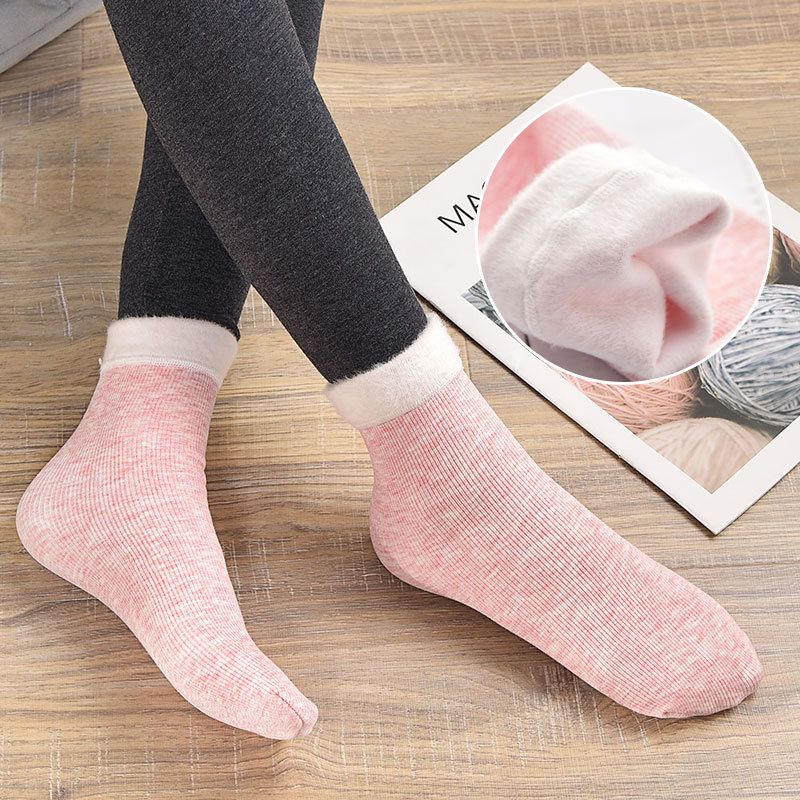 Socks Winter Warm Women Colored Cotton