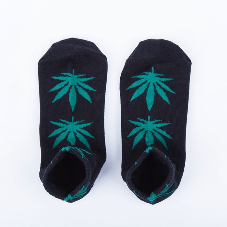 Cartoon ankle socks with weed design - Axonat